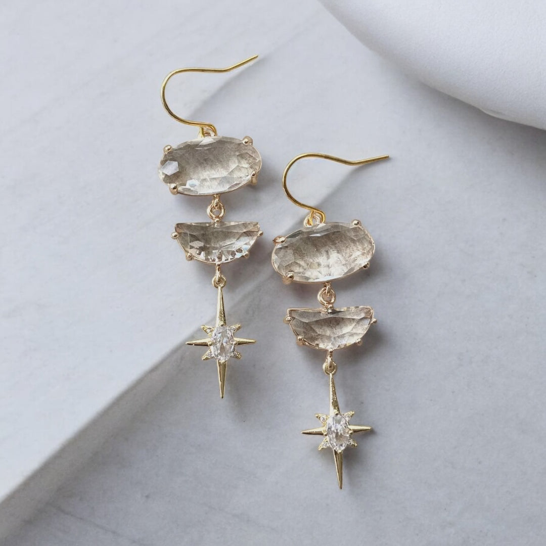 Crystal Star Earrings
