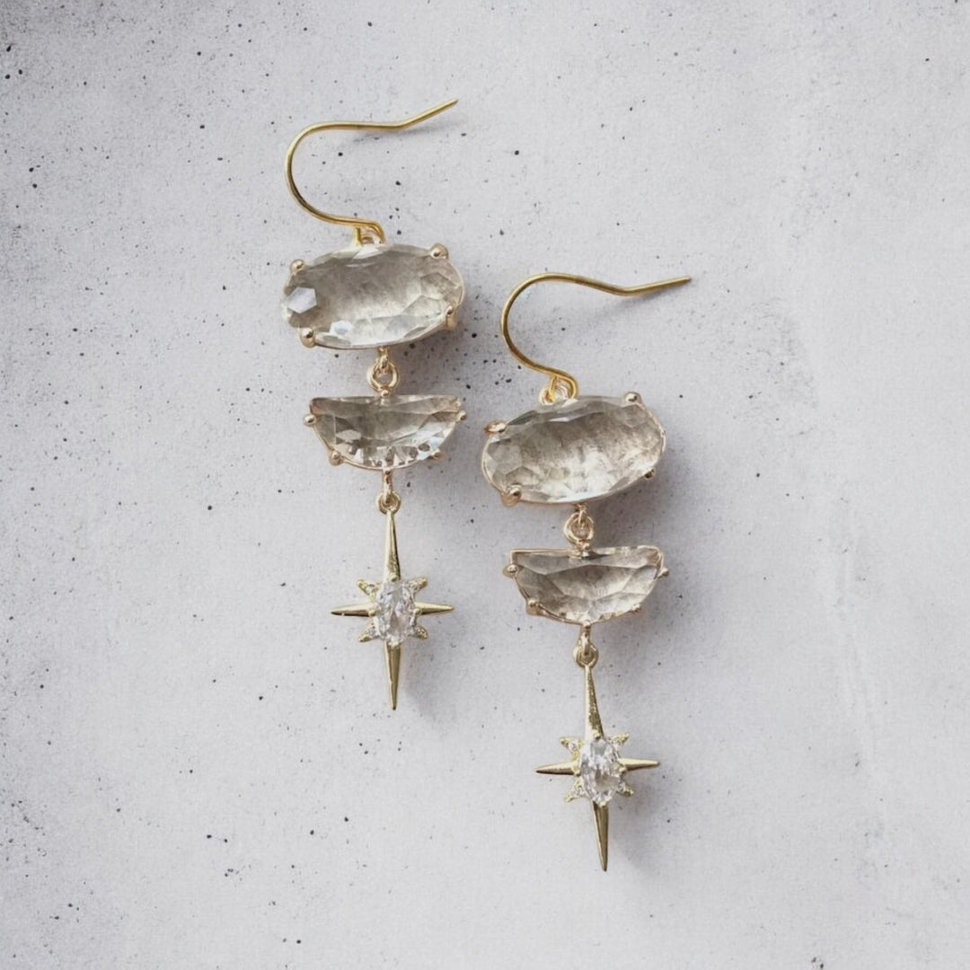 Crystal Star Earrings