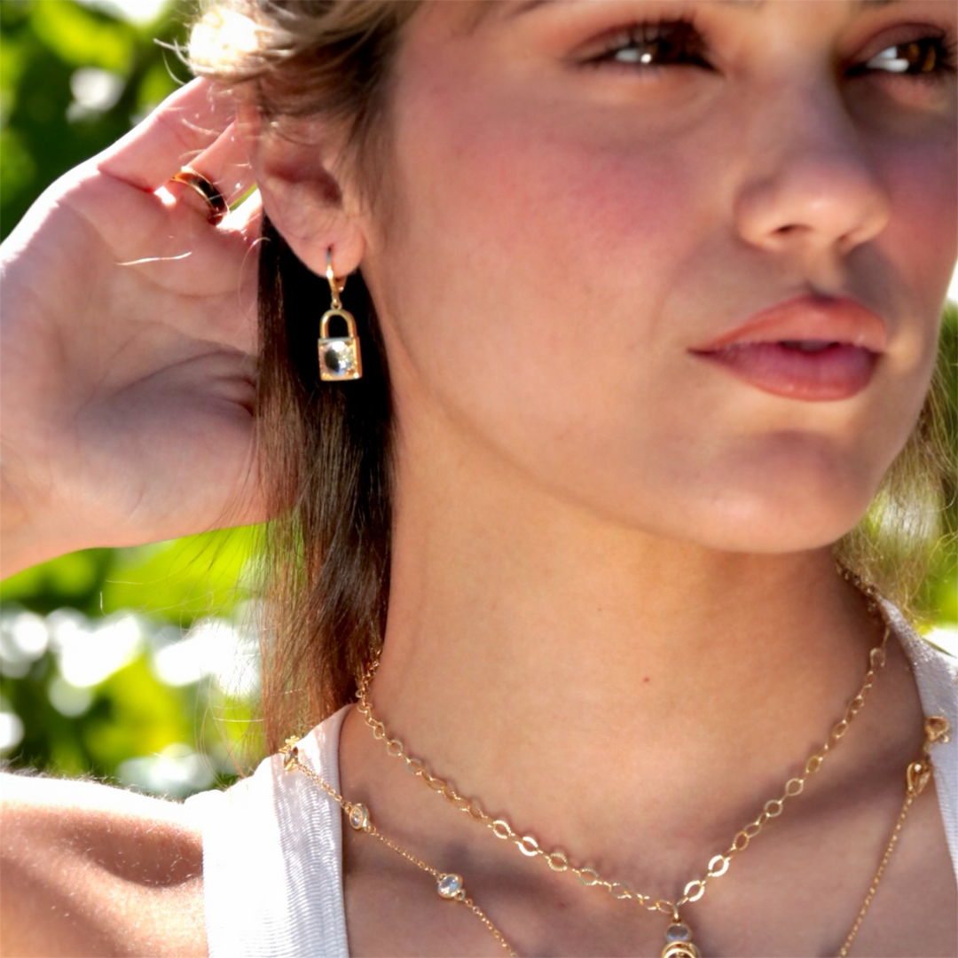 Lock Earrings