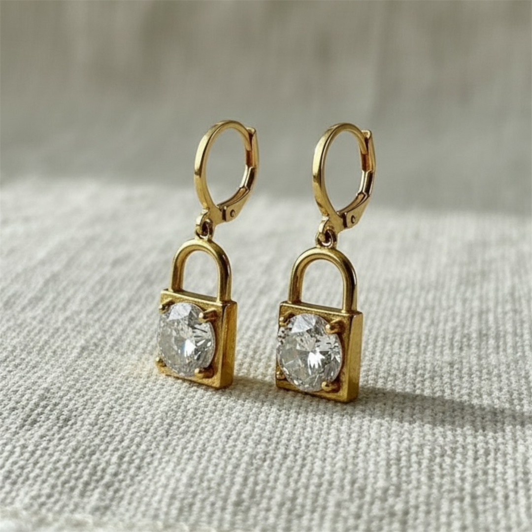 Lock Earrings