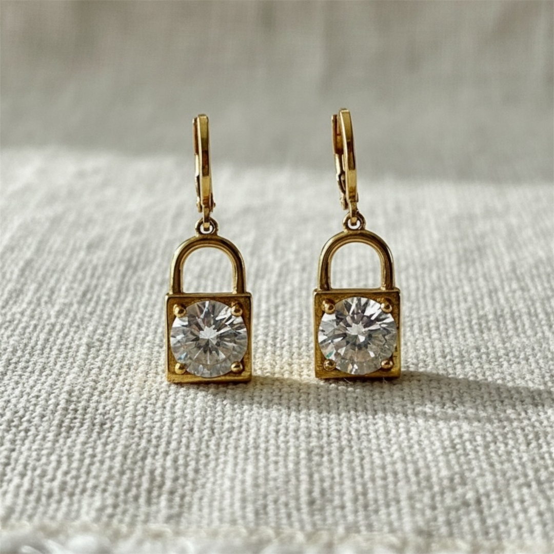 Lock Earrings