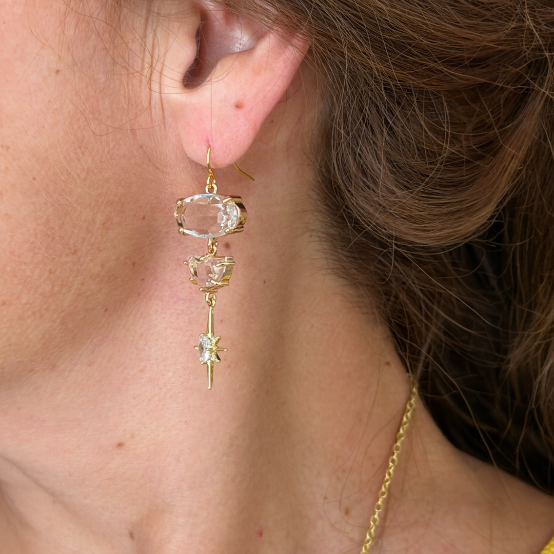 Crystal Star Earrings
