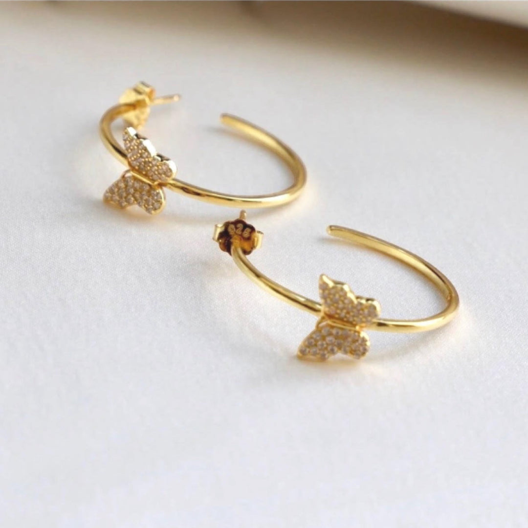 CZ Hoop Earrings