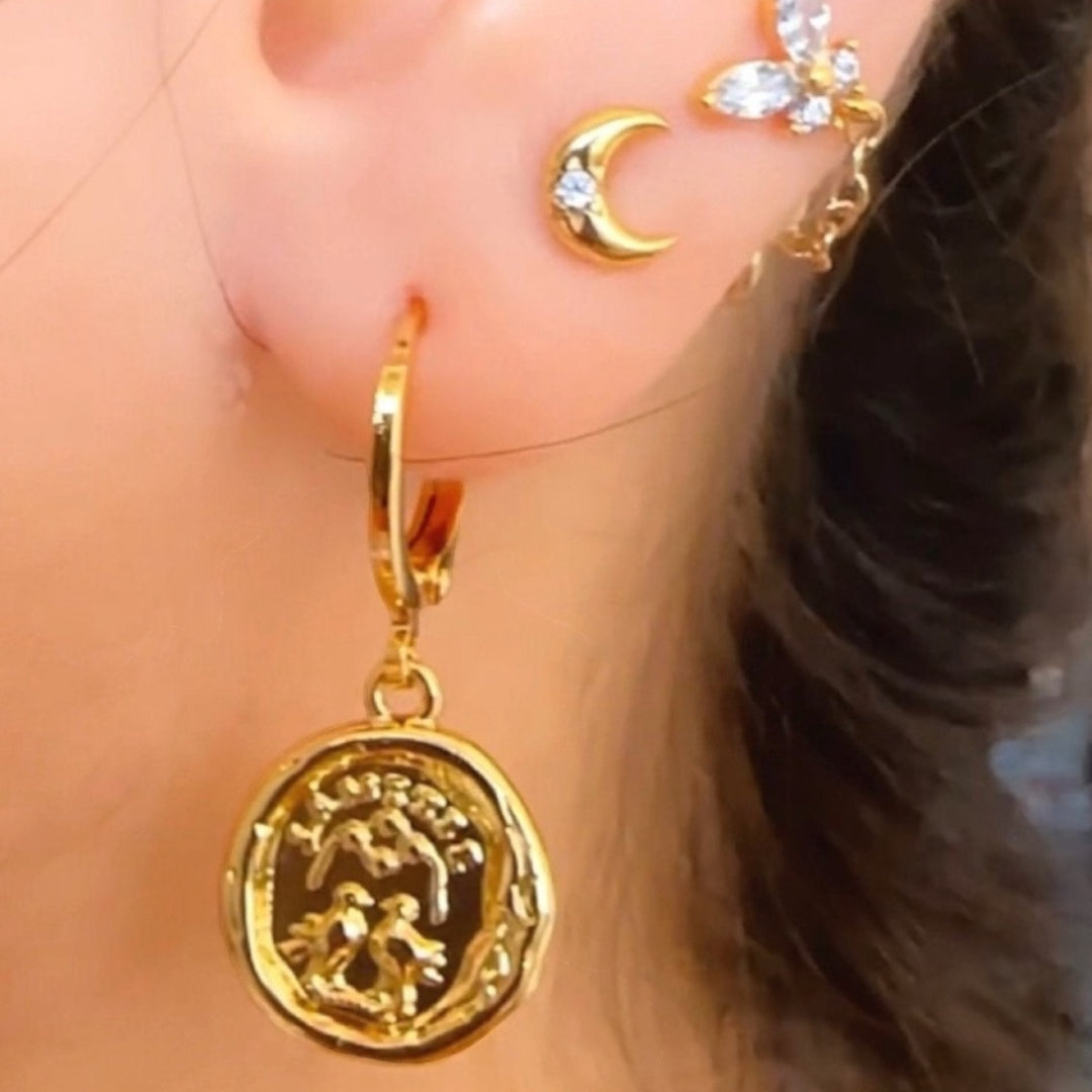 Vintage Coin Earring