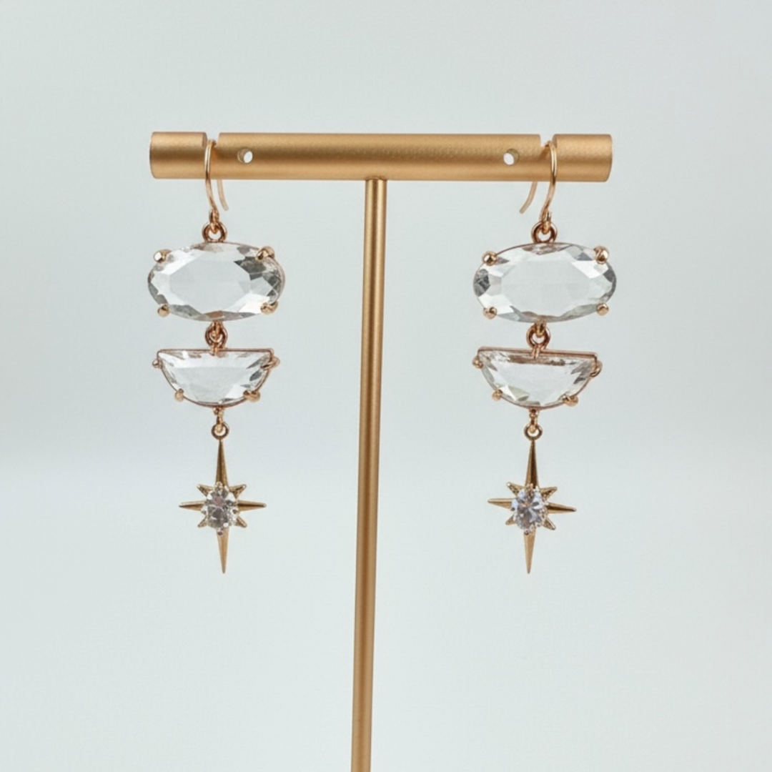 Crystal Star Earrings