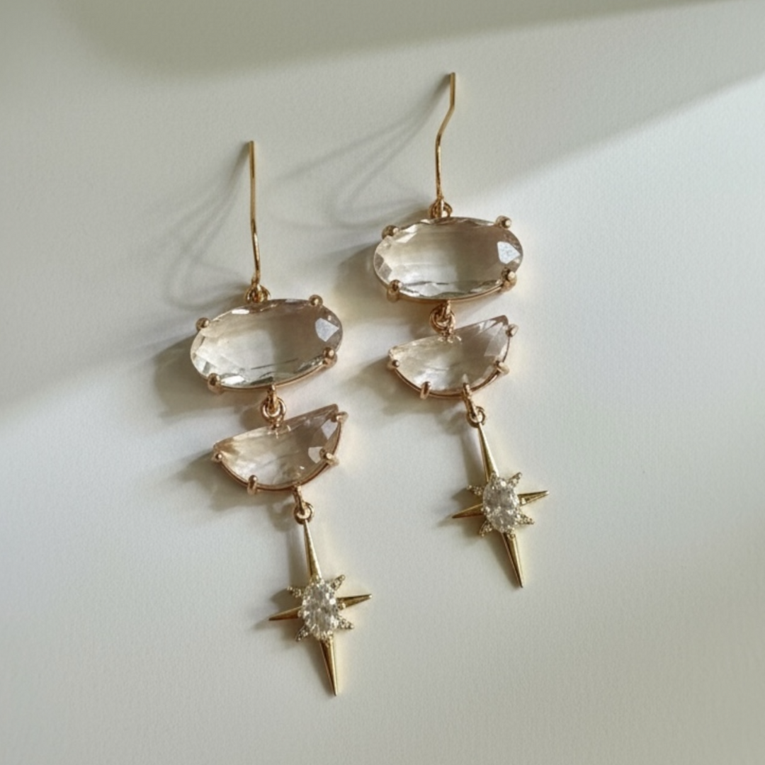 Crystal Star Earrings