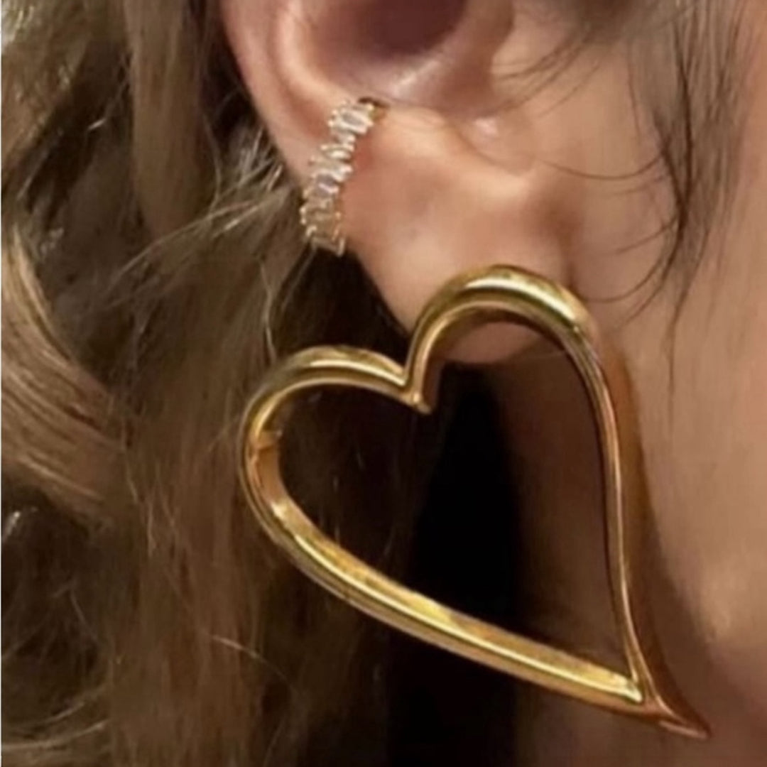 Large Heart Earrings