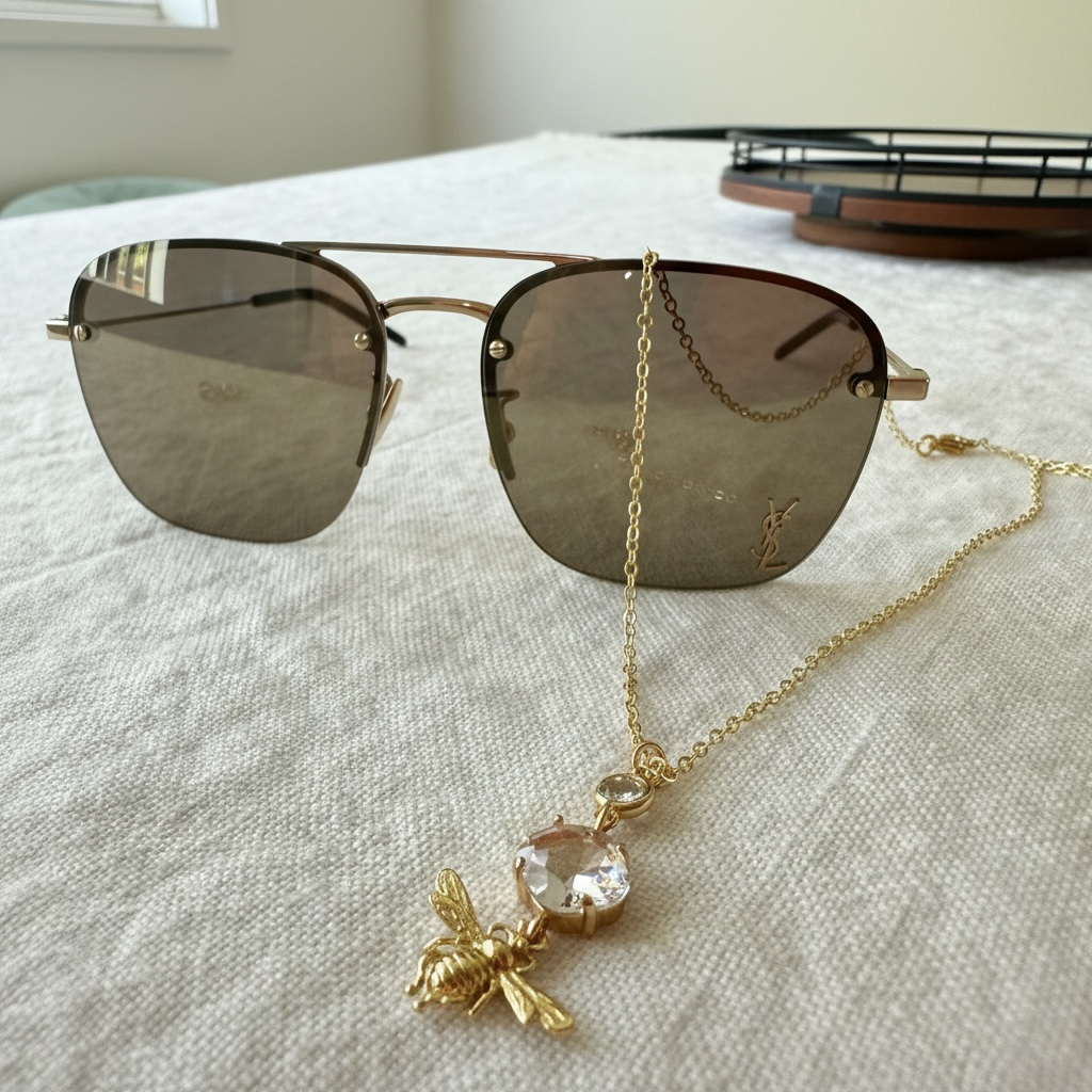 Crystal Bee Necklace